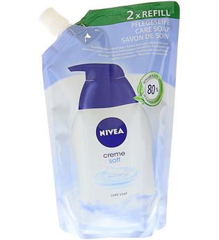 Nivea Körperpflege Handcreme und Seife Creme Soft Pflegeseife Nachfüllbeutel 500 ml