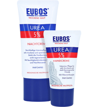 EUBOS Trockene Haut Urea 5% Nachtcreme + gratis Eubos Handcreme 5% Urea 25 ml 50 Milliliter