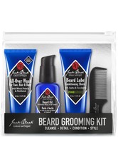 Jack Black Beard Grooming Kit (Beard Wash 44mL, Beard Oil 30 mL, Beard Lupe Conditioning Shave 44 mL, Bartkamm) Bartpflegeset