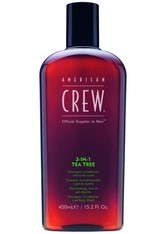American Crew Haarpflege Hair & Body 3 in 1 Tea Tree Shampoo, Conditioner & Body Wash 450 ml