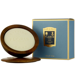 Floris London Herrendüfte Elite Shaving Soap in Woodbowl 100 g