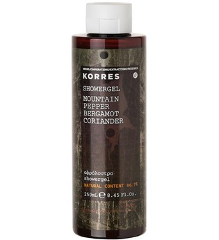 Korres Natural Products Mountain Pepper Bergamot Coriander Shower Gel 250 ml