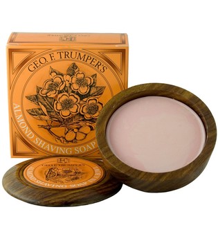 Geo. F. Trumper Almond Oil Hard Shaving Soap Wooden Bowl Gesichtsseife 80.0 g