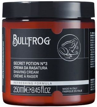 Bullfrog Shaving Cream Secret Potion N.3 Refreshing 250 ml Rasiercreme