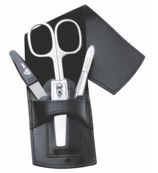 ERBE Maniküre Set Taschen-Etui Serie Pocket, schwarz, 4-tlg. Nagelpflegeset 1.0 pieces