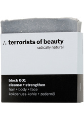 terrorists of beauty block 001 cleanse + strengthen Seife 100 g