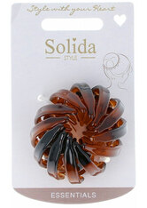 Solida Dutt-Macher Ø 4,8 cm braun Haarspangen 1 Stk
