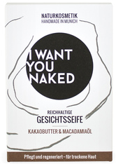 I Want You Naked Gesichtsseife Love Me Tender Kakaobutter & Macadamia-Öl 100 g