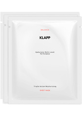 Klapp Hyaluronic Multi Level Performance Triple Action Moisturizing Sheet Mask Feuchtigkeitsmaske 3.0 pieces
