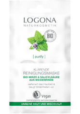 Logona Purify Klärende Reinigungsmaske Bio-Minze & Salicylsäure aus Weidenrinde Gesichtsmaske