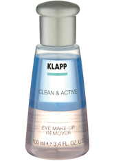 Klapp Clean & Active Eye Make-up Remover 100 ml Augenmake-up Entferner