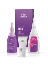Wella Professionals Permanentes Styling Creatine+ Curl Set für eine Komplettanwendung (N) Normales bis widerspenstiges Haar: Permanente Well-Lotion 75 ml + Fixierung 100 ml + Vorbehandlung 30