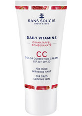 Sans Soucis Daily Vitamins Granatapfel CC Color Correction Cream LSF 20 Anti-Müdigkeit Gesichtscreme 30.0 ml