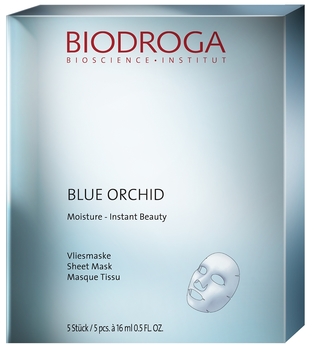 Biodroga Gesichtspflege Blue Orchid Moisture Instant Beauty Sheet Mask 5 x 16 ml