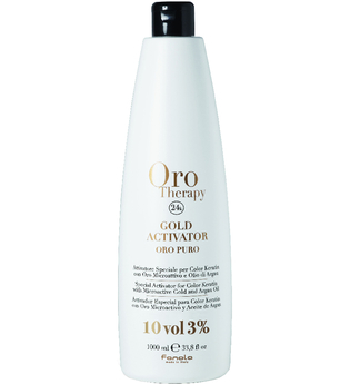 Fanola Farbveränderung Haarfarbe und Haartönung Oro Therapy Oro Puro Gold Activator 3% 1000 ml