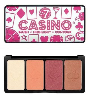 W7 Cosmetics - Make Up-Palette - Casino - Blush-Highlight-Contour