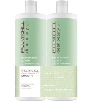 Aktion - Paul Mitchell Clean Beauty Smooth 2 x 1000 ml Haarpflegeset