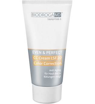 Biodroga MD Gesichtspflege Even & Perfect CC Cream LSF 20 Color Correction Für Haut, die zu Rötungen neigt 40 ml