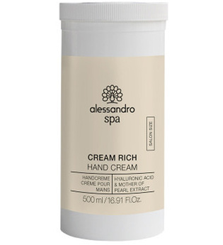 Alessandro Spa Cream Rich Hand Cream 500 ml