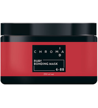 Schwarzkopf Chroma ID Bonding Color Mask 6-88 Rubin für Rottöne und Auffrischungen auf dunkelblonden Grundlagen, 250 ml