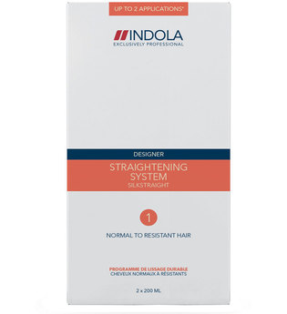 Indola Umformung Designer Silkstraight Glättungssystem 1 normal/widerstandsfähig 400 ml Haarcreme