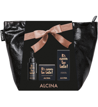 Alcina Produkte It&apos;s Never Too Late Tonic 50 ml + It&apos;s Never Too Late Gesichtscreme 50 ml + It&apos;s Never Too Late Augenbalsam 15 ml + Tasche 1 Stk. Pflegeset 1.0 st