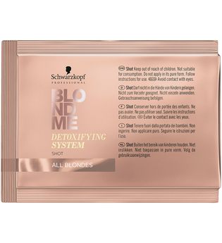 Schwarzkopf BlondMe Detoxifying System Shot Packung mit 5 x 5 g