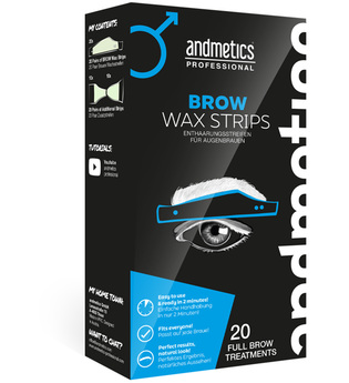 Andmetics andmetics Brow Wax Strips Men Professional 20 Stück Enthaarungstools 20.0 pieces