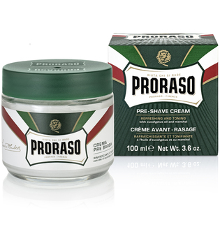 PRORASO Rasiercreme »Preshave Cream Green«, Rasurvorbereitung