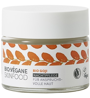 Bio:Végane Skinfood Bio Goji Nachtpflege für anspruchsvolle Haut 50 ml Nachtcreme