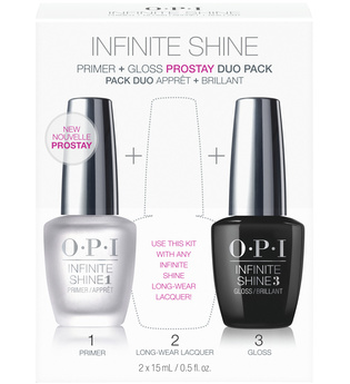 OPI Nail Base and Top Coat Duo Pack, Infinite Shine Long-wear System, 1st and 3rd Step, 2 x 15ml