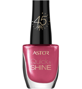 Astor Make-up Nägel Quick & Shine Nagellack Nr. 204 Life In Pink 8 ml