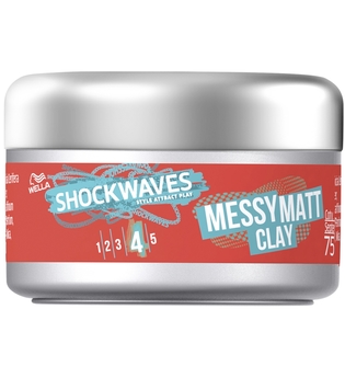 Wella Shockwaves Haare Styling Messy Matt Clay 75 ml