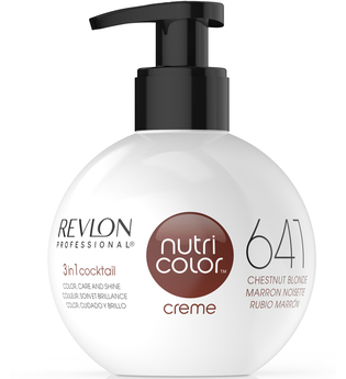 Revlon Professional Nutri Color Creme 641 Kastanie Dunkelblond Eine der meistverkauften Haarfarben von Revlon, 270 ml