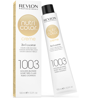 Revlon Professional Nutri Color Creme 1003 Gold Für intensiven und lebendigen Goldschimmer, Tube 100 ml
