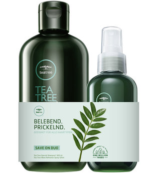 Aktion - Paul Mitchell Save on Duo Tea Tree Special - Shampoo 300 ml + Wave Refresher Spray 125 ml Haarpflegeset