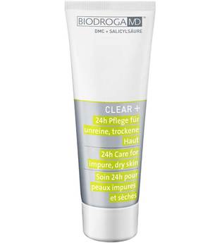 Biodroga MD Gesichtspflege Clear+ 24h Pflege für unreine, trockene Haut 75 ml