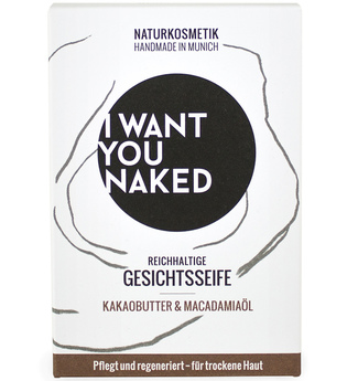 I Want You Naked Gesichtsseife Love Me Tender Kakaobutter & Macadamia-Öl 100 g