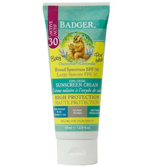Badger Baby Chamomile & Calendula Zinc Oxide Sunscreen SPF30 87ml
