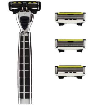Shave Lab Herrenrasierer Tres Starter Set Black Edition P.6 Griff + 4 Klingen 1 Stk.