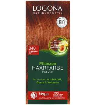 Logona Pflanzen-Haarfarbe Pulver 040 flammenrot 100 Gramm