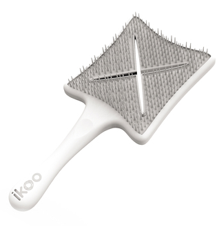 Ikoo - Paddle X Brush - Classic Collection - -paddle X Ikoo - Platinum White