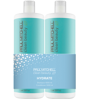 Aktion - Paul Mitchell Clean Beauty Hydrate 2 x 1000 ml Haarpflegeset