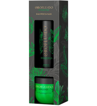 OROFLUIDO Geschenk-Set »Amazonia Beauty Pack«, Set, 2-tlg., Orofluido Amazonia Shampoo 500ml & Maske 500ml, Shampoo & Maske
