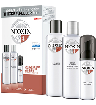 Wella Nioxin System 4 Colored Hair Progressed Thinning 3-Step-System Set Cleanser Shampoo 150 ml + Scalp Therapy Revitalizing Conditioner 150 ml + Scalp & Hair Treatment 40 ml 1 Stk.