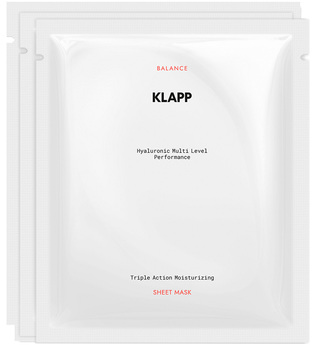 Klapp Hyaluronic Multi Level Performance Triple Action Moisturizing Sheet Mask Feuchtigkeitsmaske 3.0 pieces