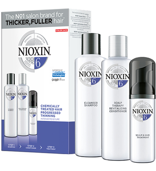 Wella Nioxin System 6 Chemically Treated Hair Progressed Thinning 3-Step-System Set Cleanser Shampoo 150 ml + Scalp Therapy Revitalizing Conditioner 150 ml + Scalp & Hair Treatment 40 ml 1 St