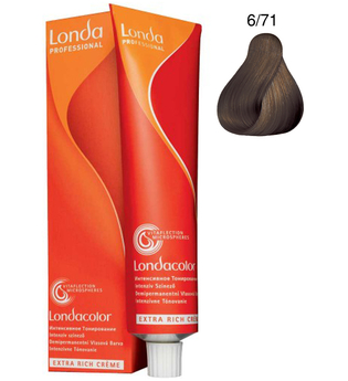Londa Professional Demi-Permanent Color Ammonia Free Haarfarben 60 ml / 6/71 Dunkelblond Braun-Asch