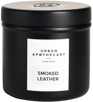 Urban Apothecary Luxury Iron Travel Candle Smoked Leather Kerze 175.0 g