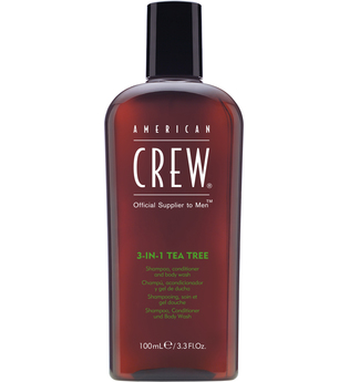 American Crew Haarpflege Hair & Body 3 in 1 Tea Tree Shampoo, Conditioner & Body Wash 100 ml